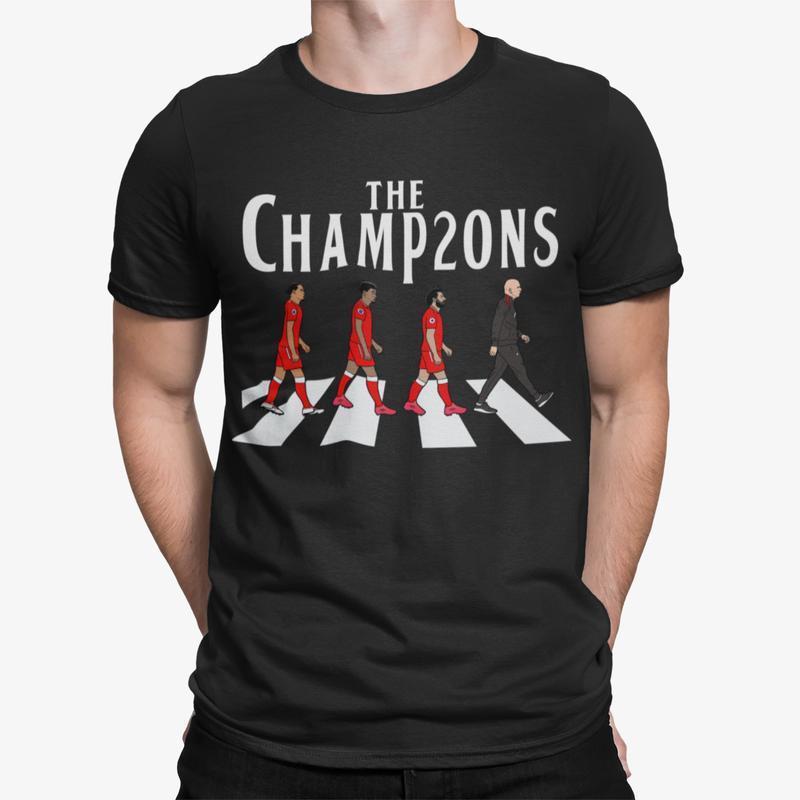 Liverpool Fans Gift. The Champion  T-Shirt.  You’ll Never Walk Alone . Menswear Tops 2