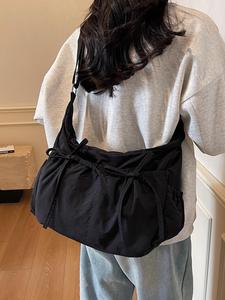 Women's Solid Color Shoulder Bag, Fashionable Temperament Simple Versatile Crossbody Bag for Work, School, Daily Commuting, Casual Trendy Versatile High-quality Daily Commuting Bag, Casual Commuter Bag