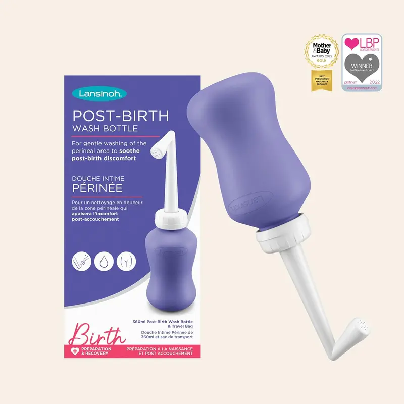 Peri Bottle 360ml - Postpartum Recovery Post-birth Wash Bottle + Travel Bag - Portable Bidet 3