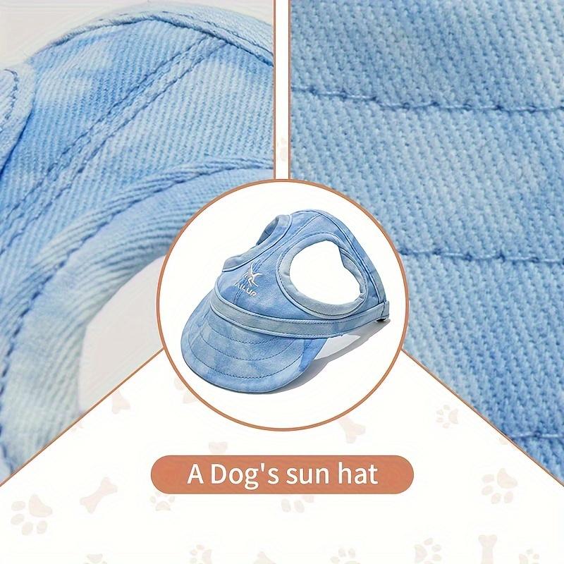 Product Introduction of Small, Medium, and Large Breeds Adjustable PVC Waterproof Dog Sun Hat with Elastic Strap - Non-Textile Outdoor Visor for UV Protection 4