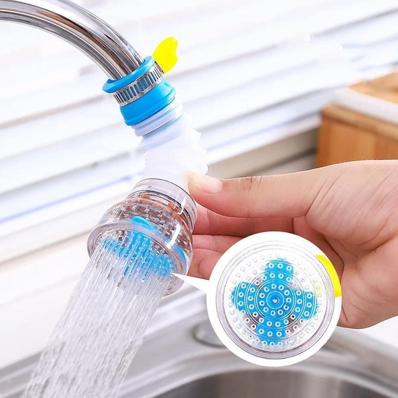 360°Rotating Faucet Nozzle Water Filter Filter Sprayer Faucet Water Saving Device Pressurized Shower Faucet Accessories Household Kitchen Faucet Filter Silicone Extender Clean 2