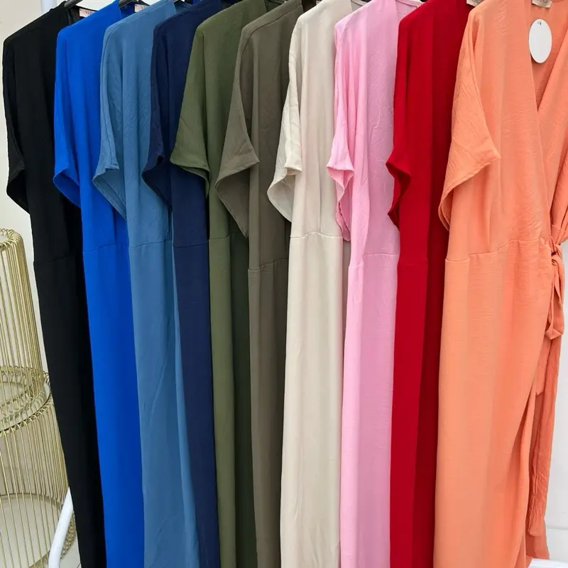 VIRGO BOUTIQUEchrissy - Wrap over adjustable tie waist midaxi dress 3
