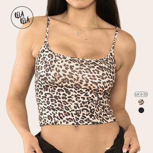 RELA RELA Womens Wardrobe Essential Stretchy Cropped Cami Top UK 6-20 Womenswear Elegance Lady