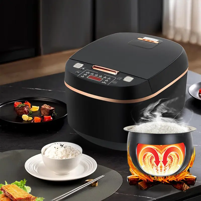 Multi-functional 5L Non-Stick Rice Cooker Appointment Timing Heating High-fire 5
