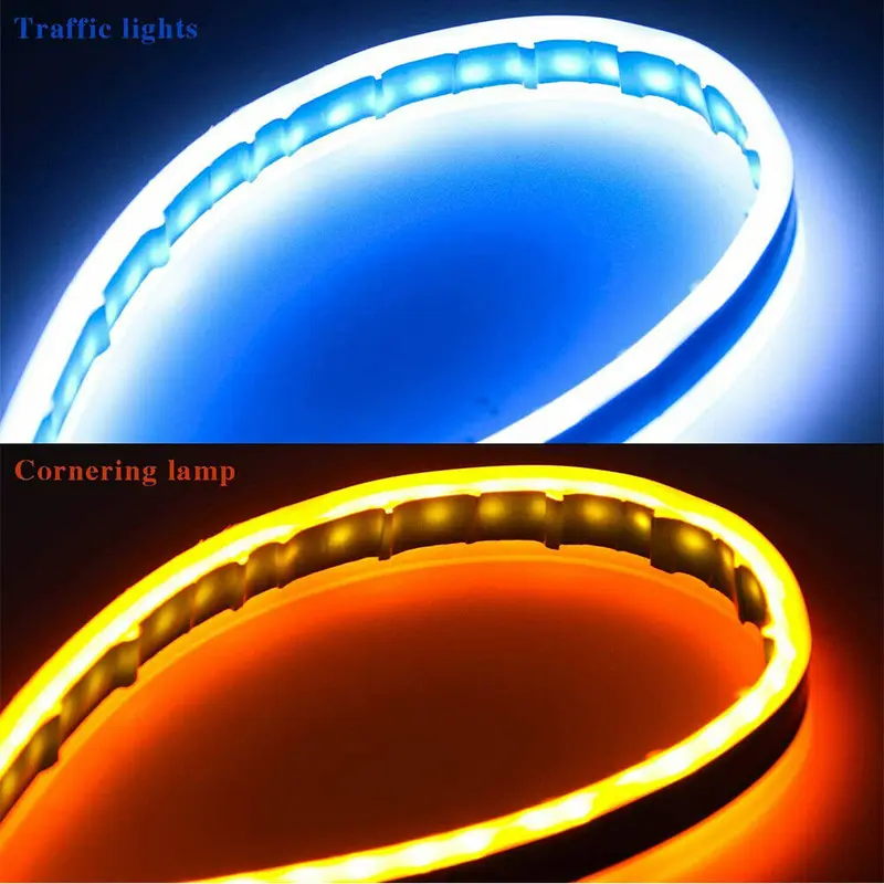 2 x Sequential LED Strip Turn Signal Indicator Car DRL Daytime Running Light UK 8
