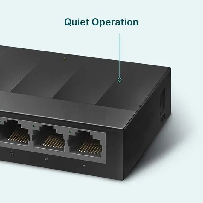 5-Port Gigabit Ethernet Switch Hub, Network Splitter, Plastic Case - Plug and Play 3