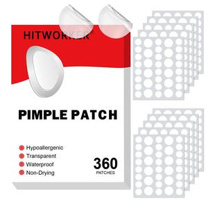 Pimple Cover Patch, 360pcs/box Acne Cover Patch, Hydrocolloidal Pimple Patch, Invisible Round Shape Sticker, Acne Skincare Cleanser for Ance-prone Skin for Women & Men, Banished Pimple Patches