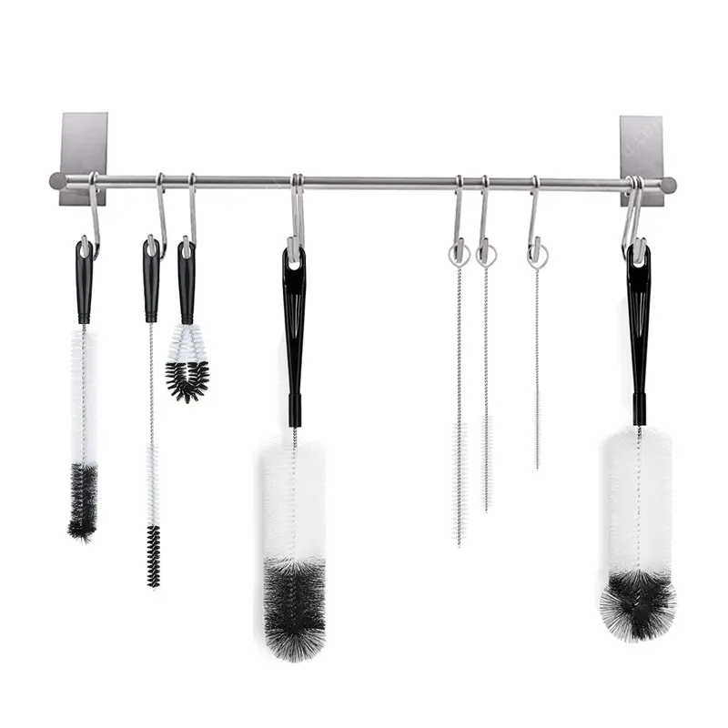 8-Pack Bottle Cleaning Brush Set – Long Handle Cleaner with Straw Brush & Kettle Lid Brush for Reusable Bottles & Cups 1
