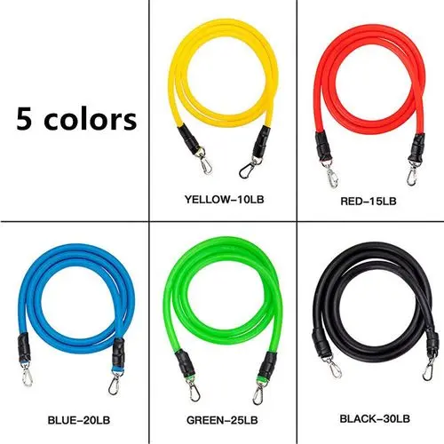 Resistance Bands Set, 11pcs/set Resistance Bands for Working Out Exercise Bands with Door Anchor, Fitness Accessories, Gymtok, Gym Accessories, Valentine's Day Gift, Men Gifts, Gym Accessories 3