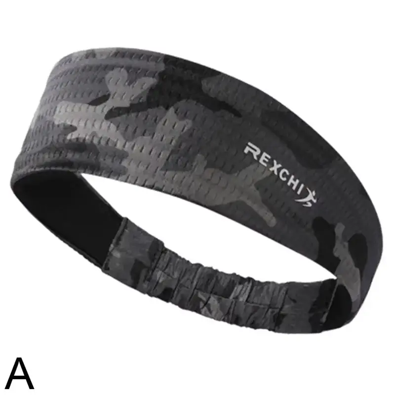 Sports Headband for Men, Outdoor Cycling, Ice Silk, Breathable Fitness, Running, Basketball, Sweat Wicking and Absorbent He Q5J6 8