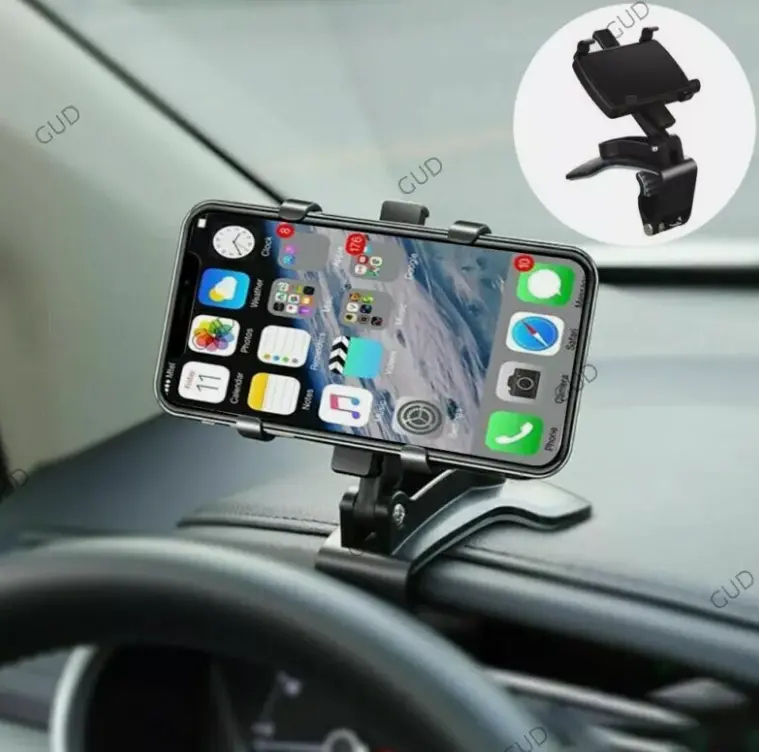 360° Clip On Dashboard Mount Mobile In Car Cradle Phone Windscreen OR Air Vent 2