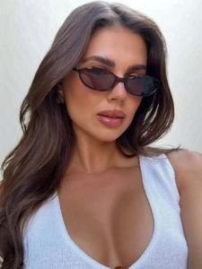 Women's Leopard Pattern Sunglasses, Trendy Casual Oval Frame Sunglasses for Everyday Use, Fashion Accessories for Outdoor Activities