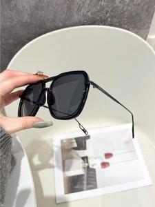 Unisex Vintage Stylish All-match Tinted Lens Aviator Sunglasses, Trendy Retro Sunglasses for Everyday Use, Fashionable Versatile Accessories for Outdoor Activities