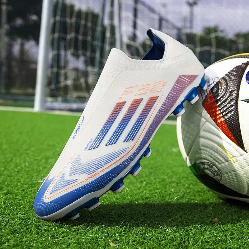 Product Introduction of Men's Football Shoes with Long Nails for Grass Training And Competition Sports Shoes for Boys Girls Students Adults 5