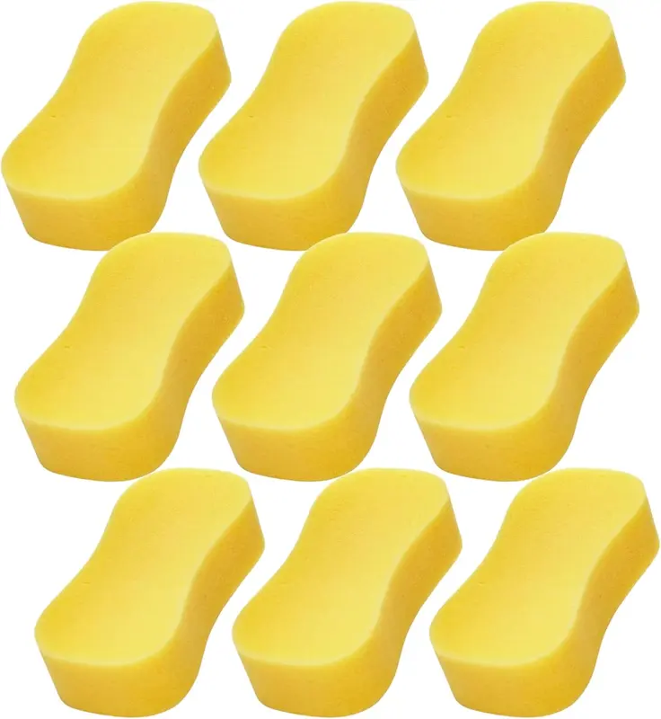Jumbo Car Wash Sponge Washing Sponges Cleaning Valet Car Care Soft Pack of 9 0