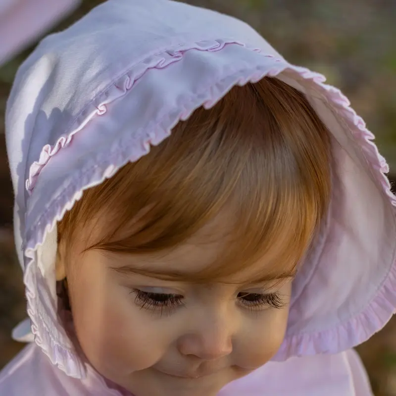 Traditional Baby Girls Bonnet Premium Babywear Pink Baby Girls Hat SALE 4