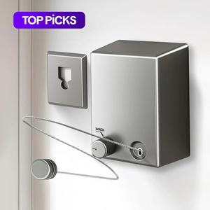 Stainless Steel Retractable Clothesline, 1 Count Household Invisible Clothesline, Storage, Sun-dry, Balcony Drying Drying Rack, Adjustable Heavy-duty Clothesline for Home Hotel, Summer Gift #TOP PICKS