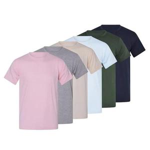 Find Fashion Men's Short Sleeves Crew Neck Casual Wear Plain T-Shirt Top For Male