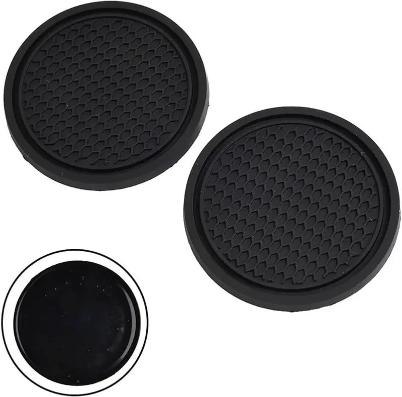 Car Coasters 2pcs Anti Slip Insert Pads for Car Auto Cup Holder - Universal Fits Most Cups viral 4