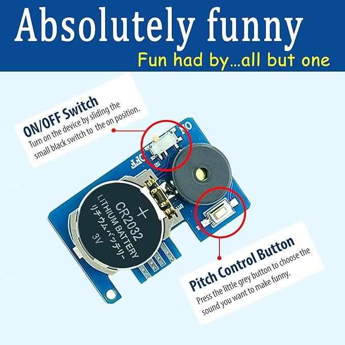 NewNoiseWar-Cricket Noise Maker Prank (6 Pcs), Hidden Pranks Beeping Several Months, Funny Office Pranks for Adults 2