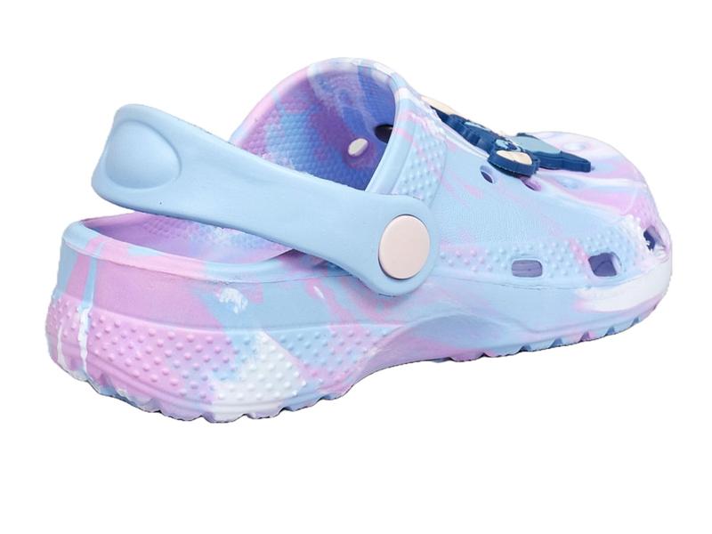Disney Stitch Girls Clogs Sandals + 3D Charms Summer Sliders Beach Shoes Uk Size 8-1 4