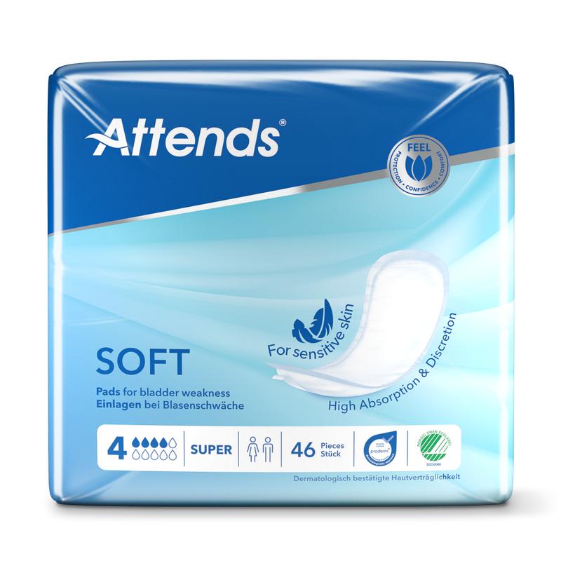 Attends Soft 4 Super Incontinence Pads 1