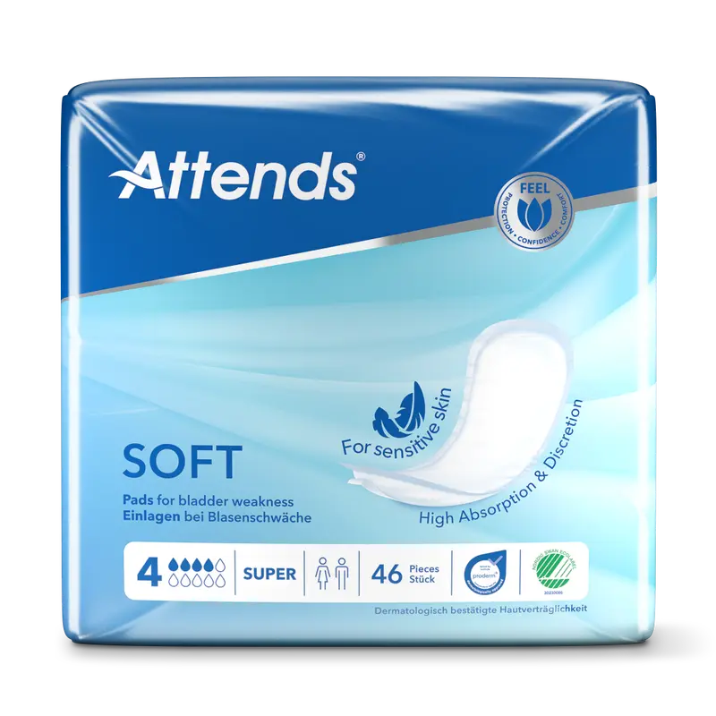 Attends Soft 4 Super Incontinence Pads 1