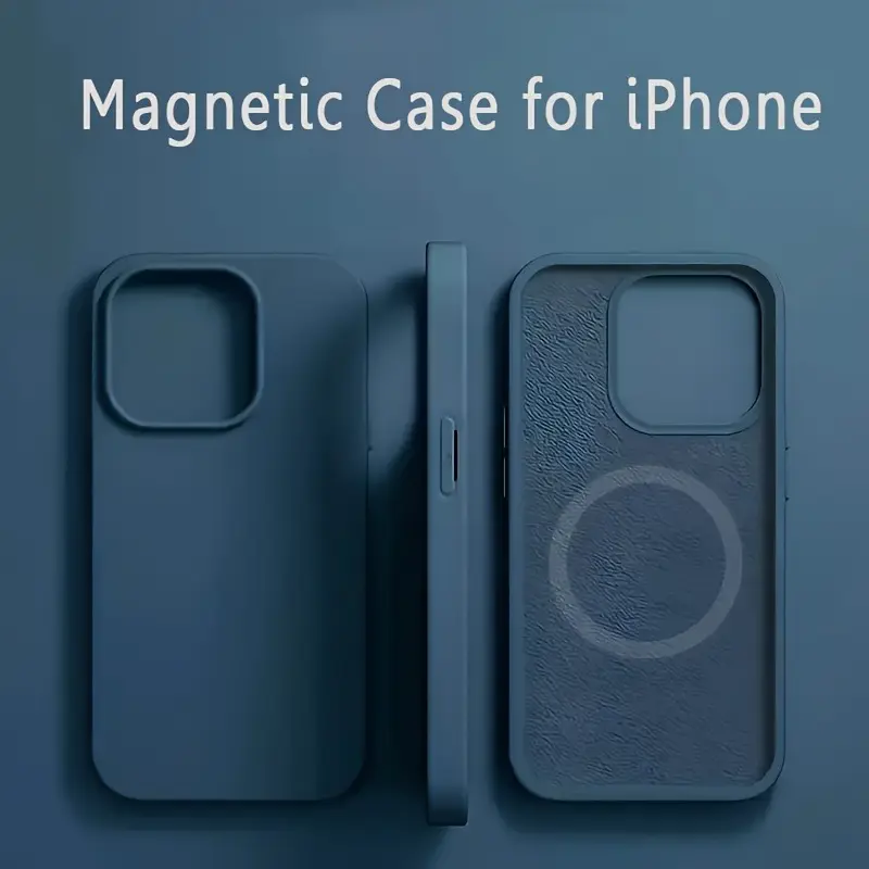 [Liquid Silicone] Original Liquid Silicone Magnetic Cases for iPhone 16/15/14 Plus/13/12 Pro Max/11 - Wireless Charging Compatible - Perfect for Christmas Presents 2