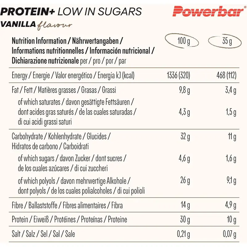 Powerbar Protein Plus Low Sugar Multiflavour Box 16x35g – Protein bars with fibreBAR48UK 5