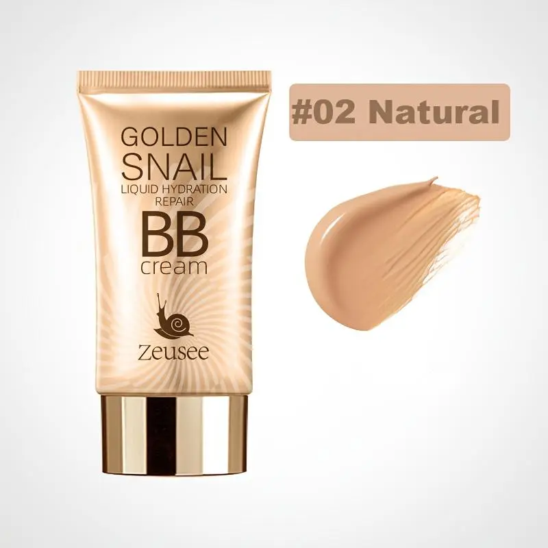 Golden Snail - Moisturizing Matte Finish BB Cream Foundation Primer, Full Coverage Concealer for All Skin Types, Pore-Hiding & Blemish Covering 0