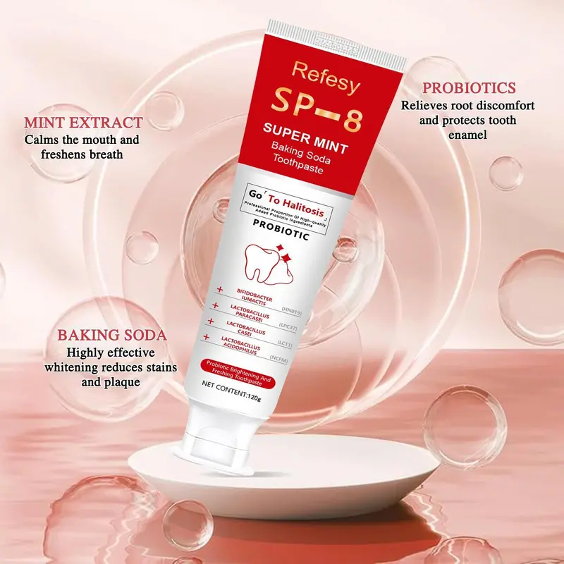 (3 Counts only £14.99) Probiotics Bright Toothpaste, Sp 8 Toothpaste, Sp-8 Ultra Toothpaste, Ultra Toothpaste Sp-8, Sp-8 Probiotics Toothpaste, Fresh Breath,Sp-6,Sp-10,SP-7 3