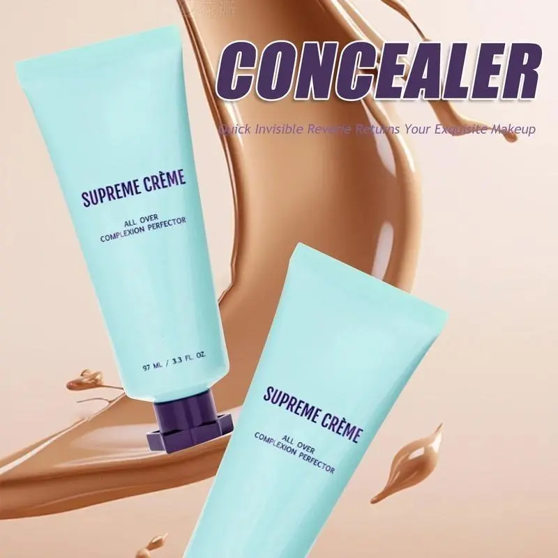 All-Over Complexion Perfector – Long-Lasting CC Cream Foundation - Waterproof & Transfer-Resistant Skin Tint (Free Concealer Brush with Storage Case) 5