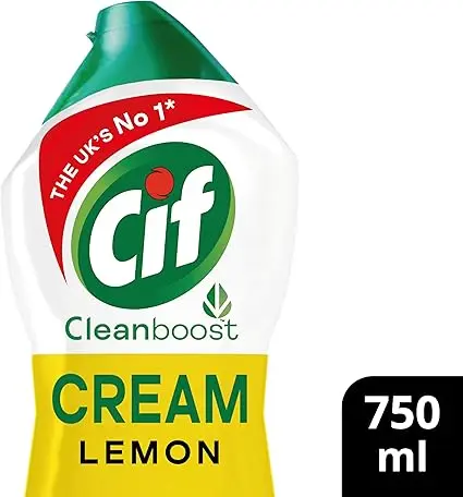 Lemon Cream Cleaner multipurpose surface cleaner with 100% natural cleaning particles removes 100% of the toughest dirt 750 ml Household 1