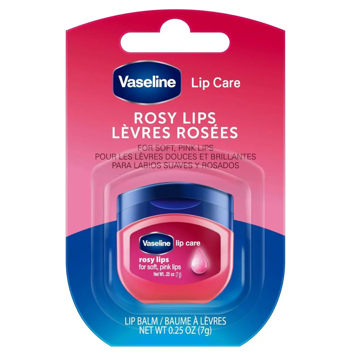 Vaseline Lip Therapy, Rosy Lips, 0.25 Oz
