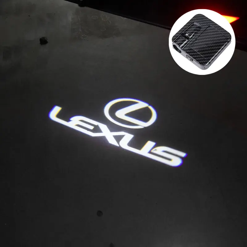 LED Car Door Logo Projector Welcome Ghost Shadow Light Accessories For LEXUS RX ES GX LS LX IS GS RC UX Series IS250 IS300 IS350 0