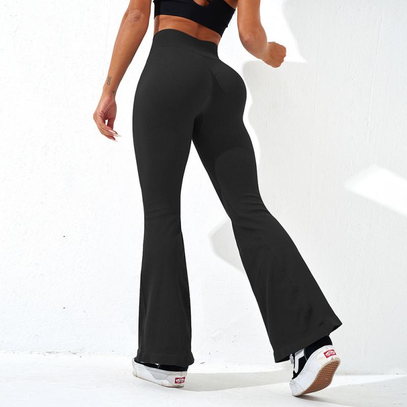 Women's ordinary high-waist bell bottoms, basic casual high-stretch overlapping waist bell bottoms, Body Shapewear, Summer wear 2025, Summer Women's Shapewear 6