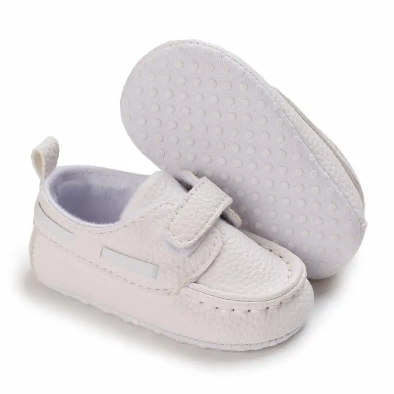 Newborn Baby Prewalker Girls Boys Casual Shoes Leather Non-Slip Soft-Sole Infant Toddler First Walkers 0-18M Baptism 2