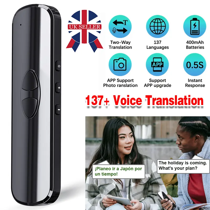 Smart Translator Text Reading Pen 137+Voice Language Two-Way Translation Device 0