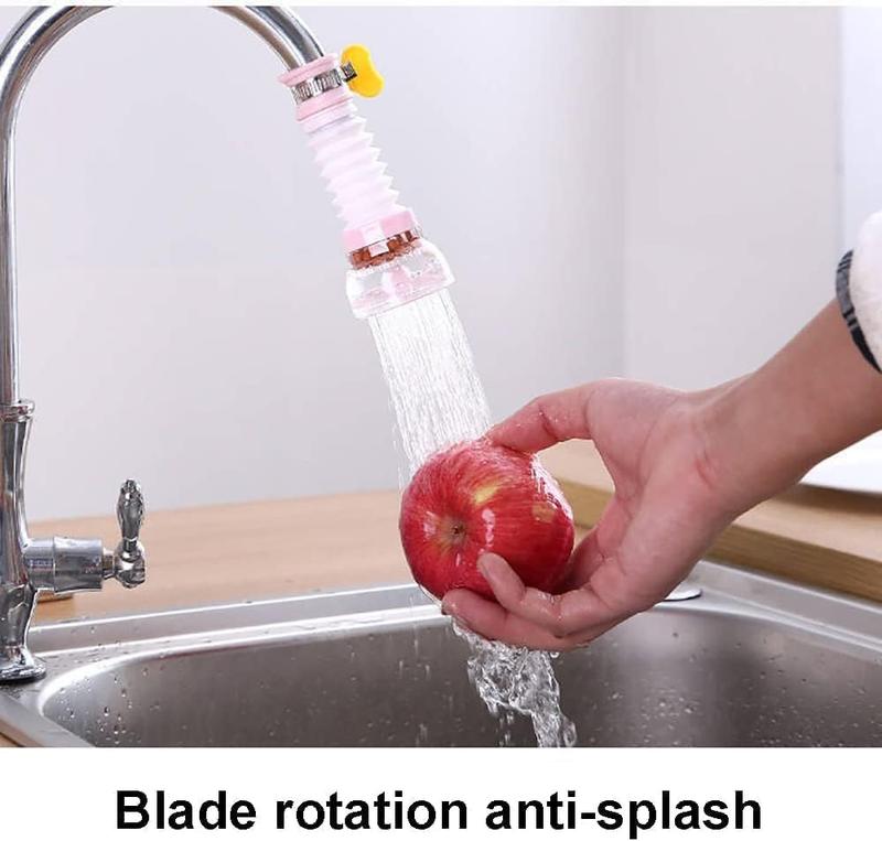 360°Rotating Faucet Nozzle Water Filter Filter Sprayer Faucet Water Saving Device Pressurized Shower Faucet Accessories Household Kitchen Faucet Filter Silicone Extender Clean 6