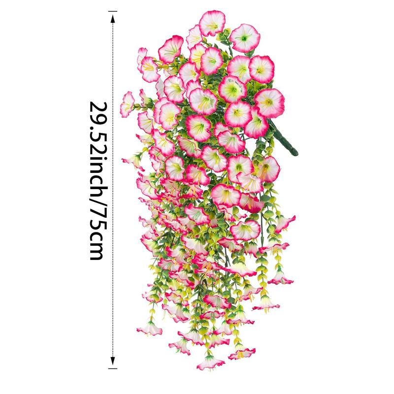 Artificial Morning Glory Vine, 2 Counts/set Fake Flower Vine, Decorative Flowers for Home Party Wedding Outdoor Yard Wall Hanging, Ornaments 3