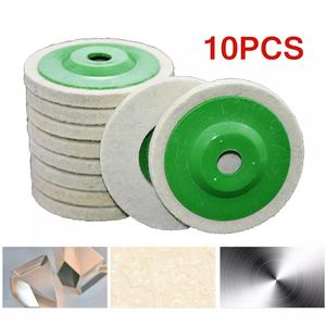 10PCS 100mm 4 Inch Wool Buffing Angle Grinder Wheel Felt Polishing Disc Pad Kit