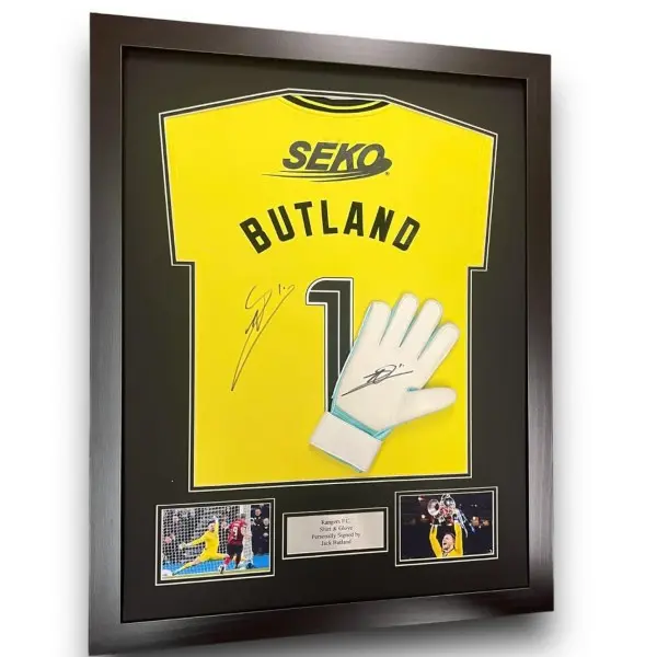 Jack Butland Signed Shirt & Glove  with COA & Photo Proof – Rangers 23/24
