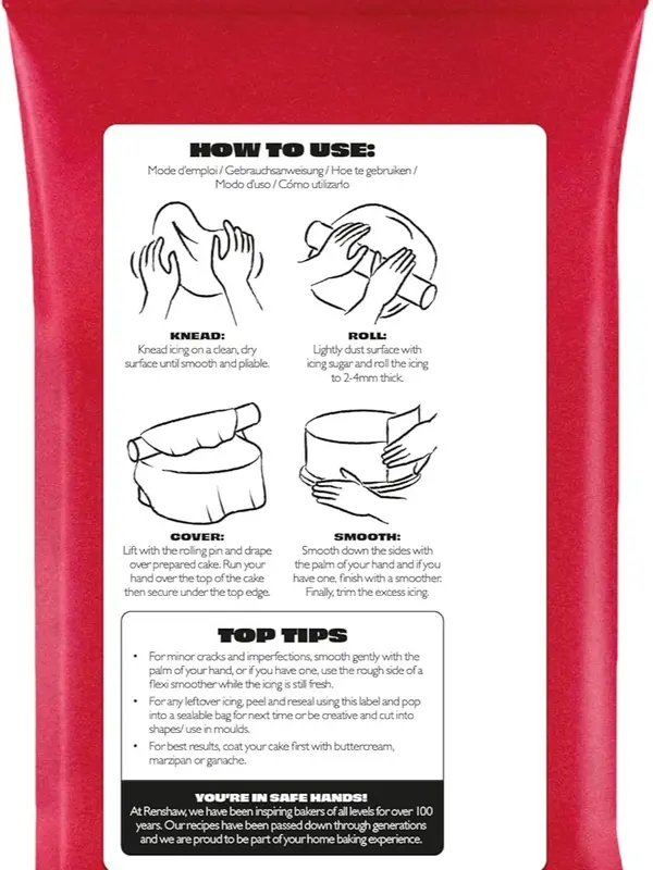 Renshaw Just Roll With It Fondant Icing - White, 250 g (Pack of 1) 3