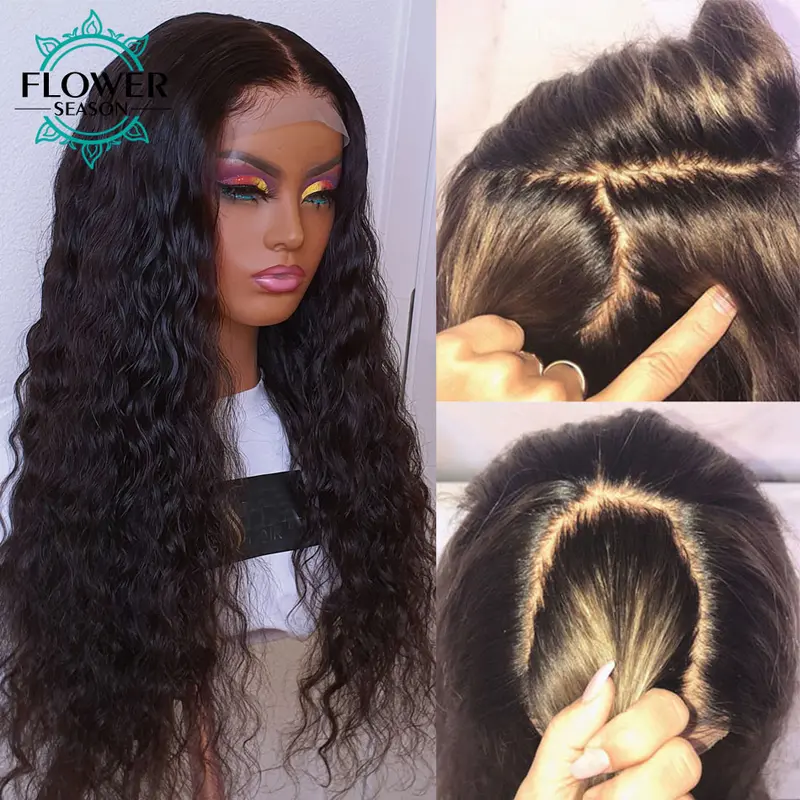 Silk base Full lace Wigs Human Hair Glueless Loose Wave 5x4.5 Silk Top Full Lace Human Hair Wig HD lace Preplucked for Women 1