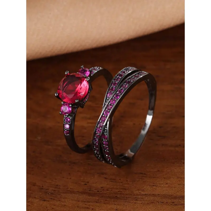 2pcs Ring Set – Elegant Inspired Women’s Fashion Jewelry 3