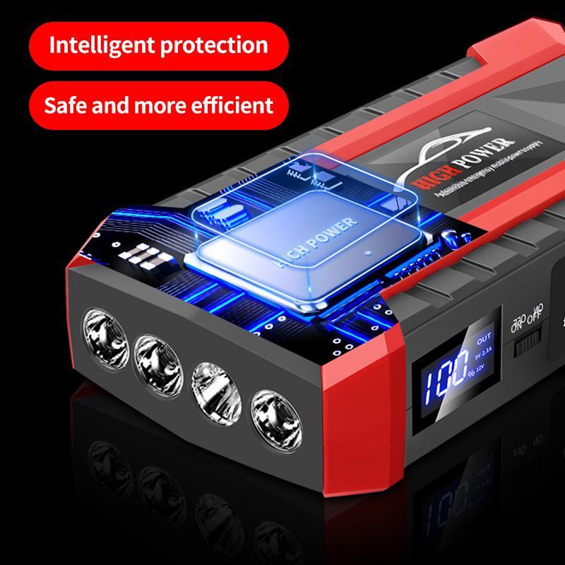 Car Jump Starter 99900mAh Portable Battery Booster with LED Flashlight for Up to 3.0L Gas Cars move  socket 7