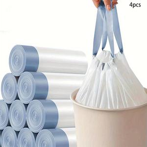 Disposable Thickened Bin Bag (60pcs/set), Drawstring Bin Bag, Multipurpose Pastel Color Garbage Bag for Home, Office, House Cleaning Tools