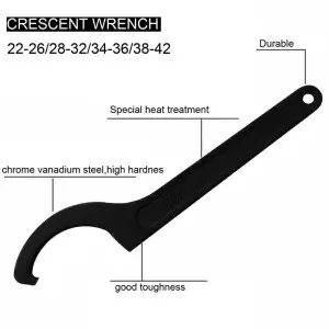 4x Heavy Duty Metal Motorcycle Shock Absorber C Spanner Wrench Bike Repair Tool 3