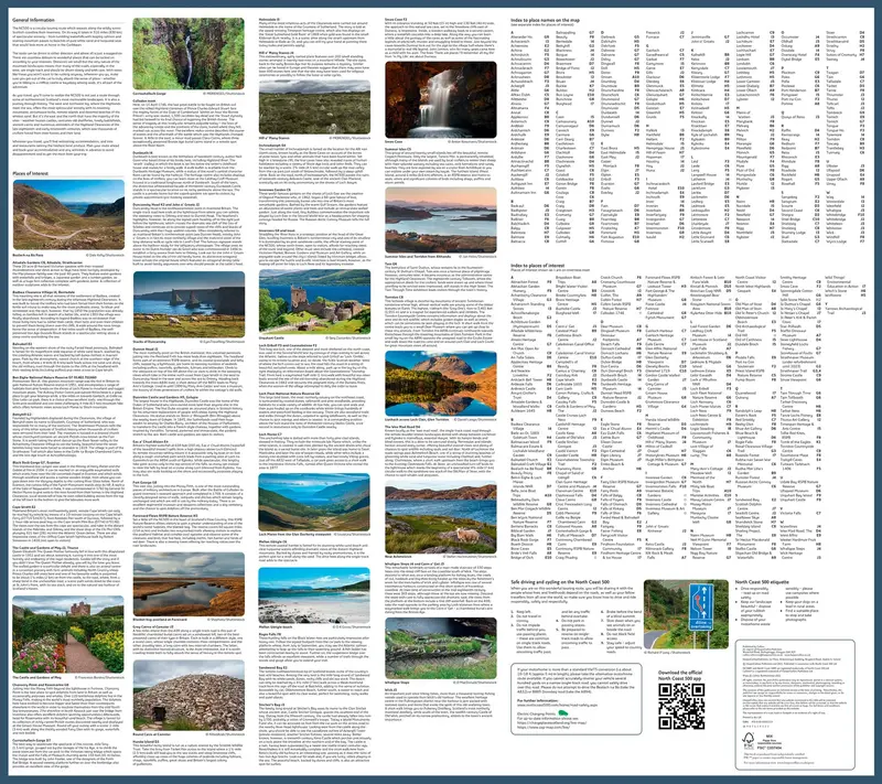 NC500 Pocket Map: Plan your adventure on Scotland’s North Coast 500 route official map 1