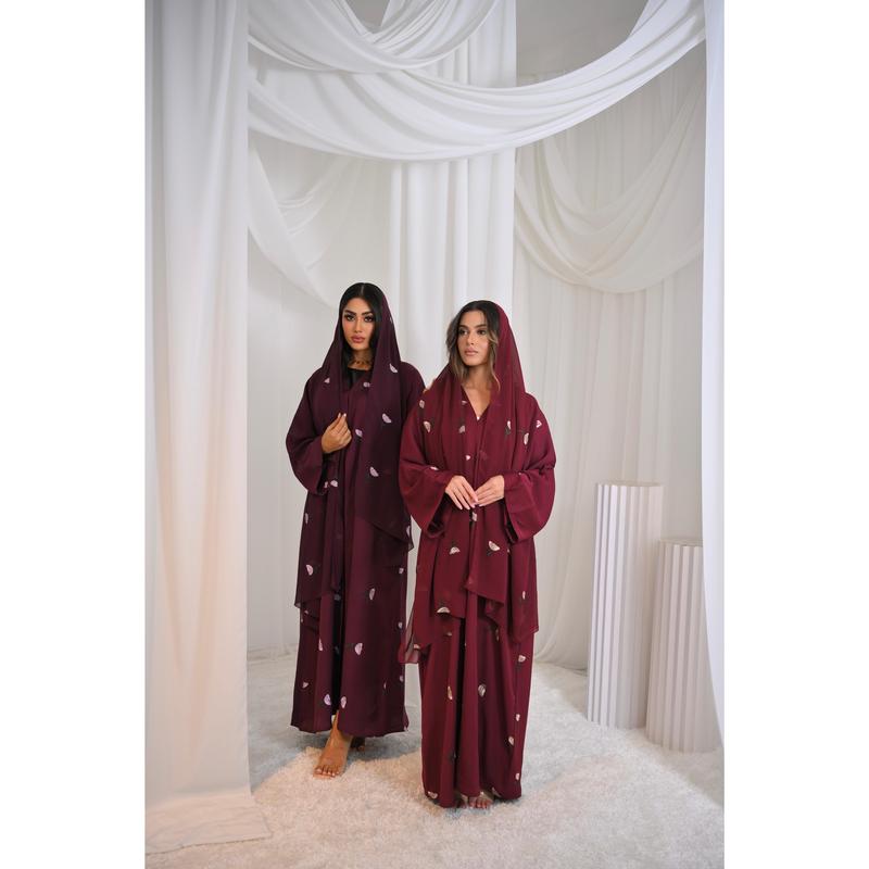Yasmina Embroidery Buttoned Abaya 6